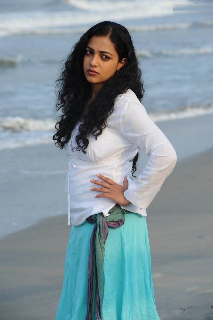 Nithya Menon Hot Pics On The Beach