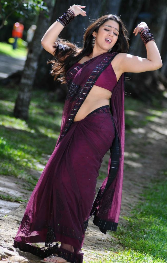 Charmi Kaur Hot In Saree Photos
