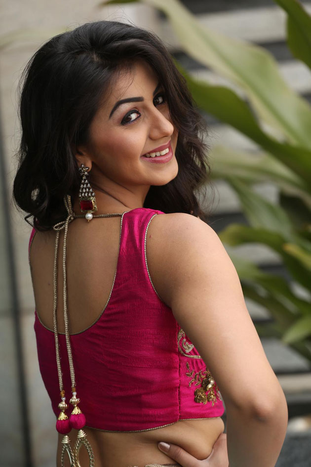 Nikki Galrani In Backless Clothes Images