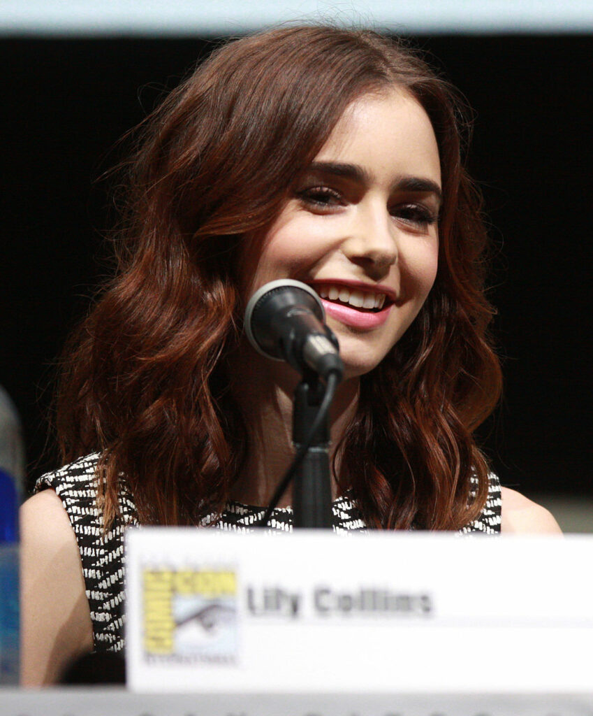 Lily Collins Cleavage Pics