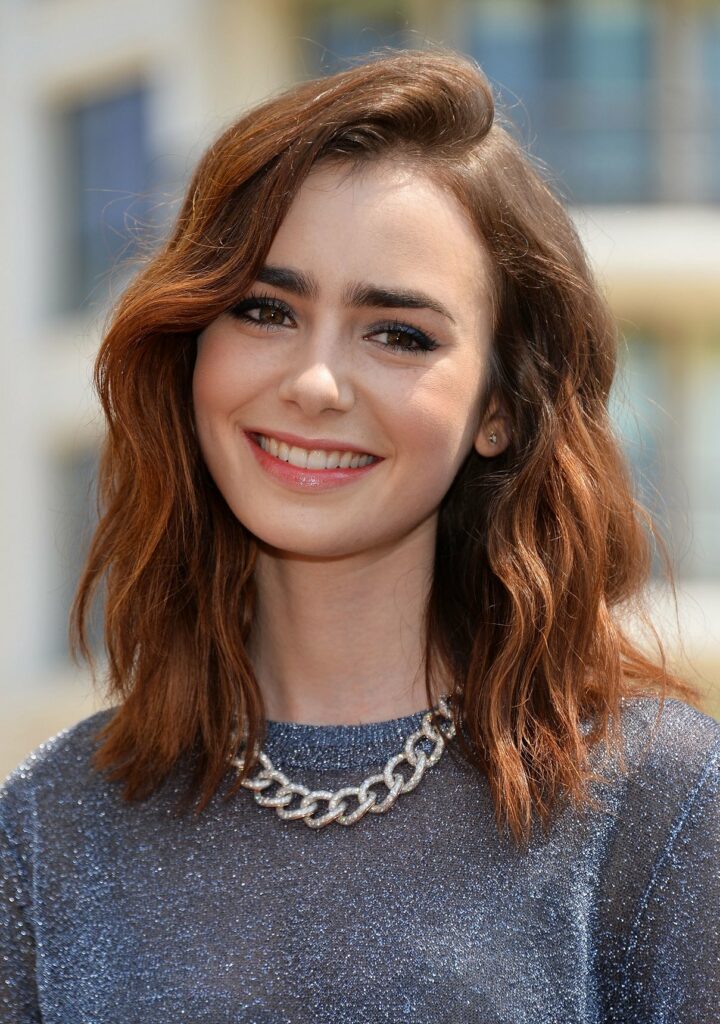 Lily Collins Short Hair Images